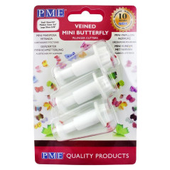 Découpoirs poussoirs PME mini papillons 3 pièces