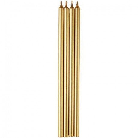 Wilton Birthday Candles Tall Gold pk/12