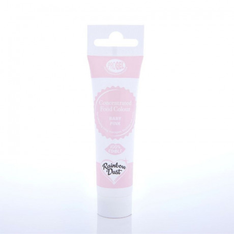 Colorant alimentaire en gel ProGel Rainbow Dust Baby Pink 25 g