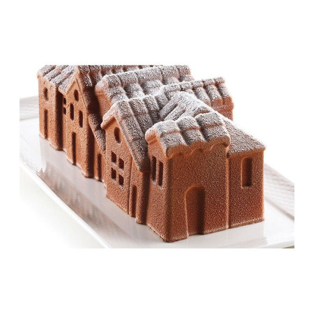 Kit bûche Winter Village 218 x 88 x 80 mm