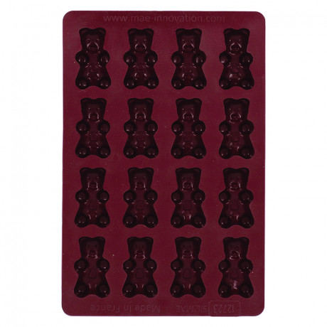 Moule silicone 16 oursons nounours 58 x 33 mm