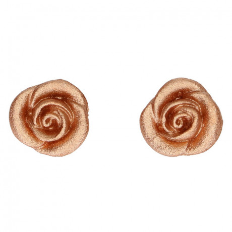 FunCakes Marzipan Decorations Roses Gold Set/6
