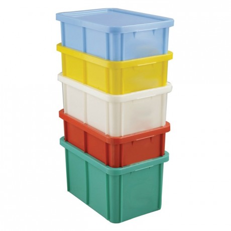 Container with lid 35 L red