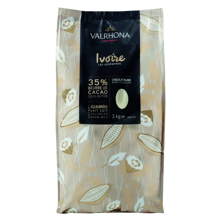 Ivoire 35% white chocolate Gourmet Creation beans 3 kg