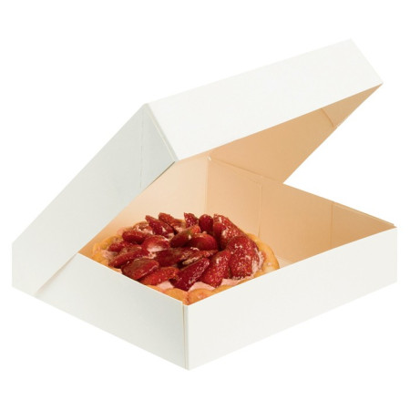 White dessert box 160 x 160 x 80 mm