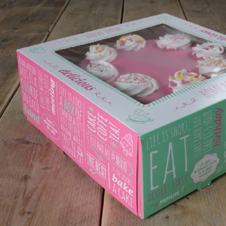 FunCakes Cake Box Quotes 21x21x9cm pk/2