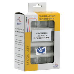 Boite de 12 douilles spécial export en polycarbonate