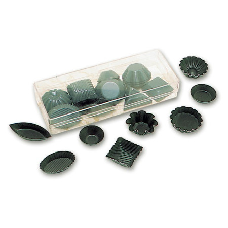 Boite de 50 moules petits fours en Exopan