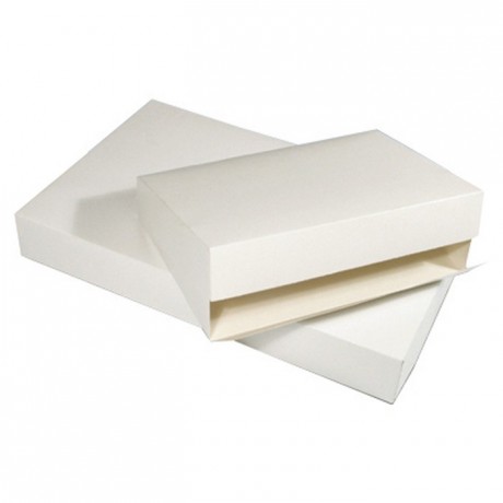 Boite traiteur blanche carton standard 420 x 320 x 60 mm (lot de 25)