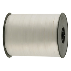 Gift wrap ribbon white 500 m x 7 mm