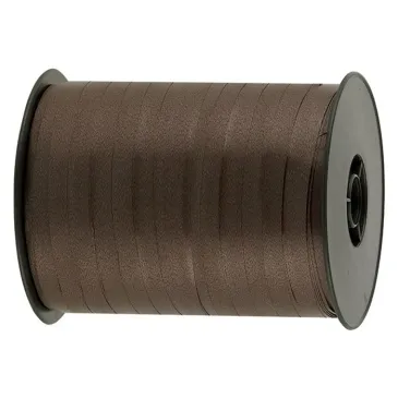 Gift wrap ribbon brown 500 m x 7 mm