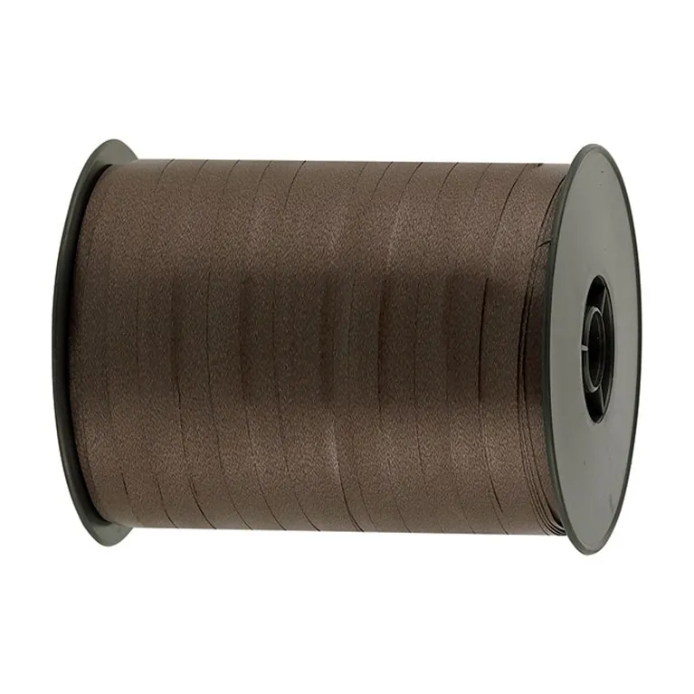Gift wrap ribbon brown 500 m x 7 mm