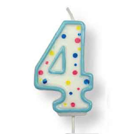 Bougie bleu PME numéro 4