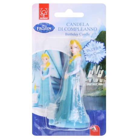 Frozen Elsa-shaped candle