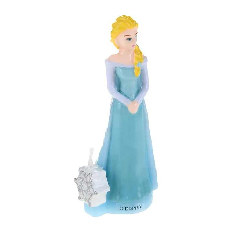 Frozen Elsa-shaped candle