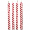 Bougies Striped Pink PME 24 pièces