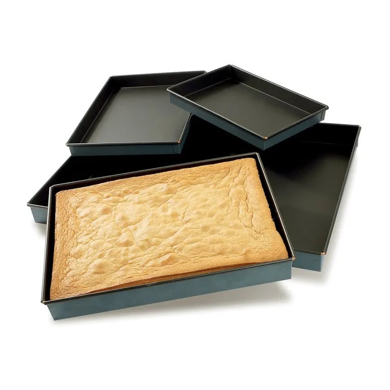 Straight genoese pan Exopan 300 x 200 x 35 mm