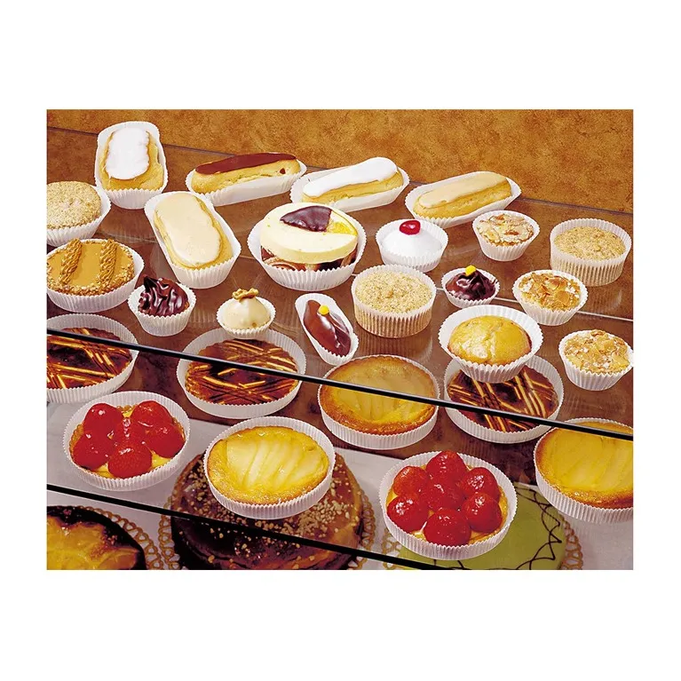 Round pastry case white n°1203 Ø 40 mm (1000 pcs)