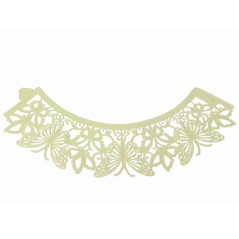 Caissettes dentelle PME Butterfly Ivory 12 pièces