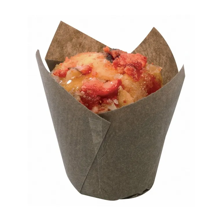 Tulipcup pastry case brown Ø 50 x 80 mm (200 pcs)