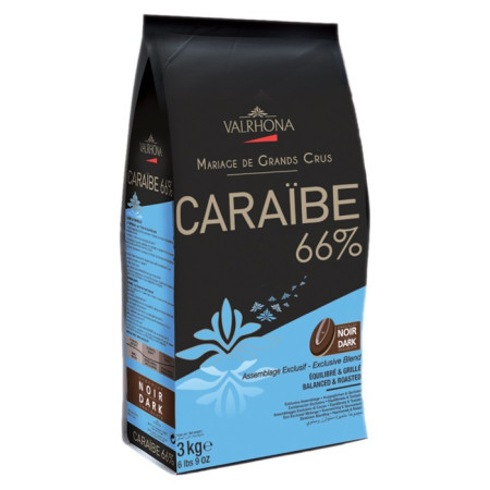 Caraïbe 66% dark chocolate Blended Origins Grand Cru beans 500 g