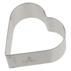 Coeur inox H30 65x60 mm