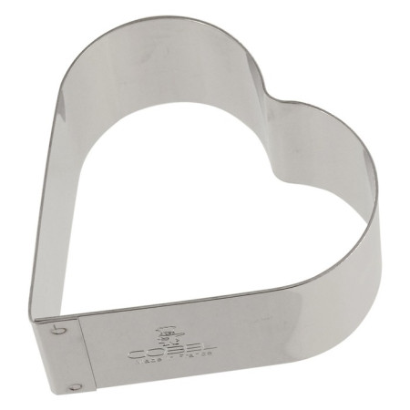 Coeur inox H30 65x60 mm