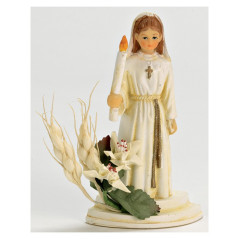 Communiante cierge et épi de blé