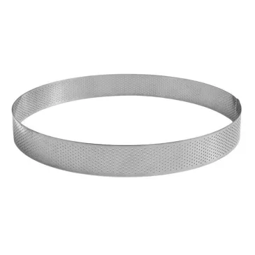Cercle perforé à entremets inox H35 Ø140 mm