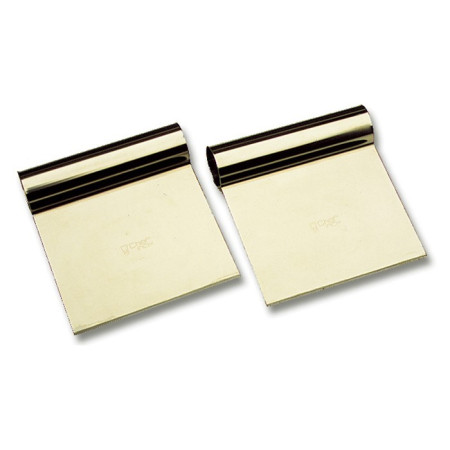 Dough scraper in stainless steel 130 x 120 mm