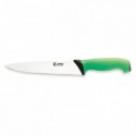 Couteau de cuisine manche vert L 200 mm