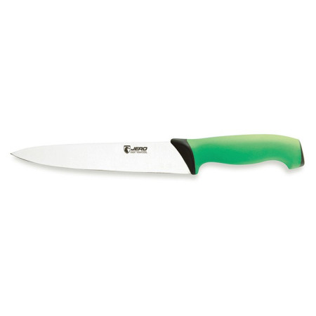 Couteau de cuisine manche vert L 200 mm