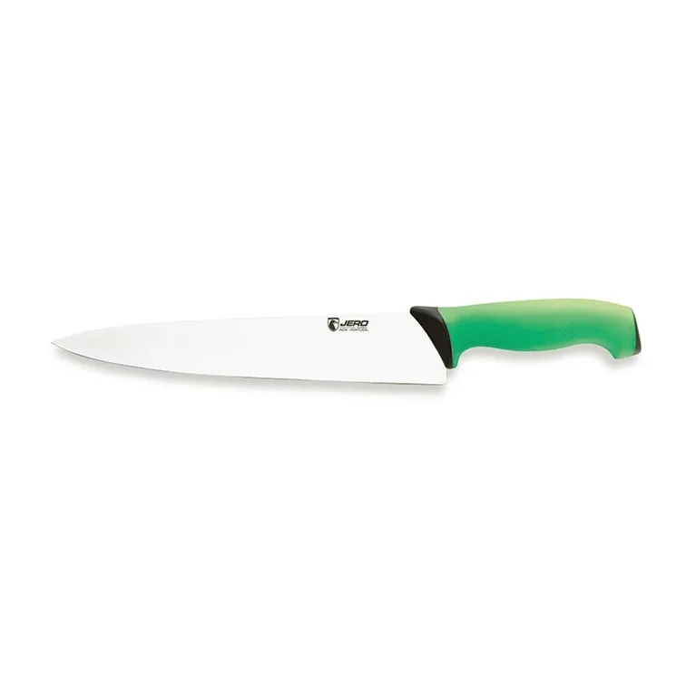 Kitchen knife green handle L 250 mm
