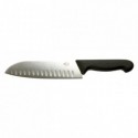 Couteau Santoku manche noir L 180 mm