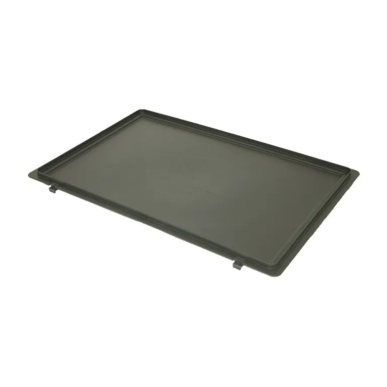 Glass carrier lid with hinge