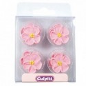 Culpitt Sugar Decorations Wild Roses Pink pk/12