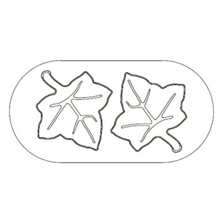 Cutter vine leaf Exoglass 50 x 50 mm