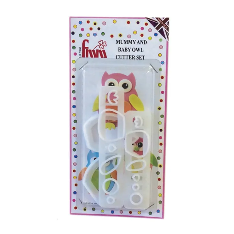 Découpoir FMM maman et bébé hiboux (lot de 4)