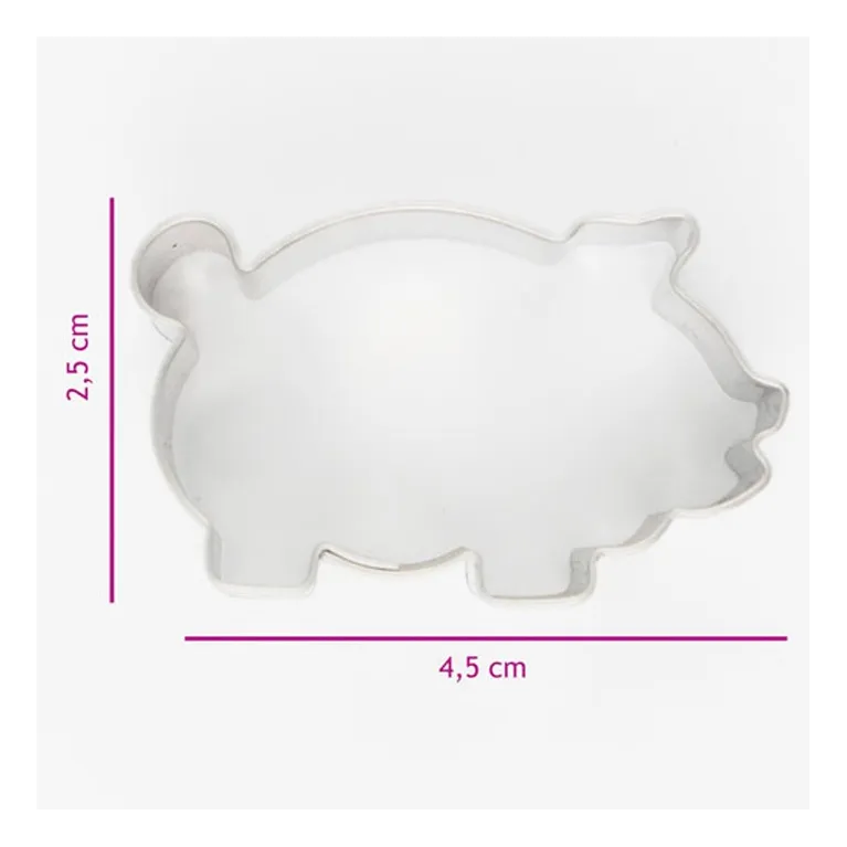 Découpoir FunCakes cochon 4,5 cm