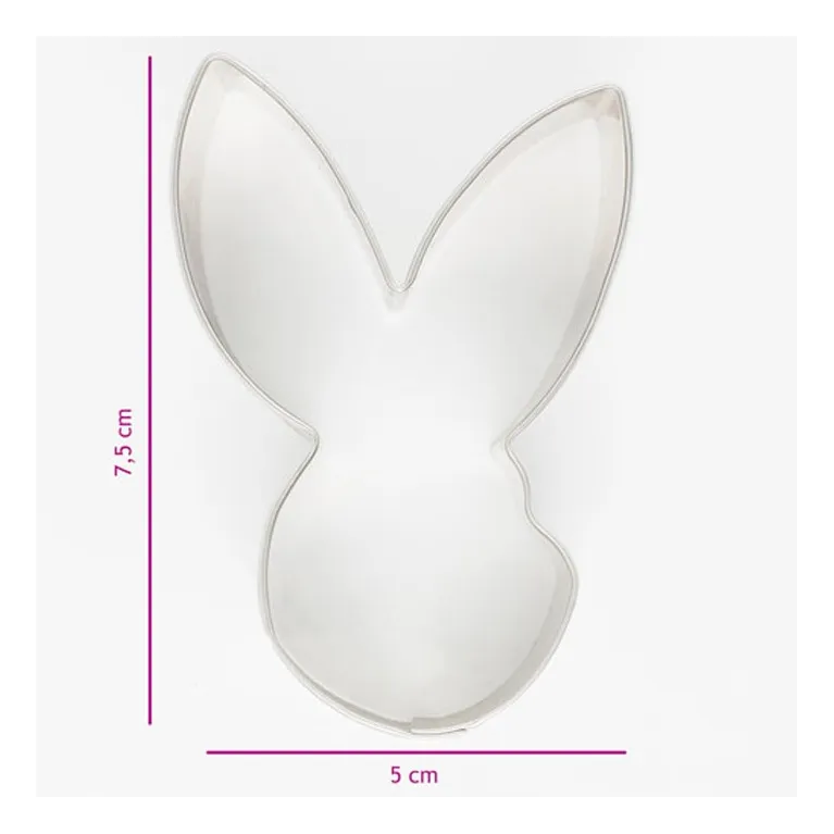 Cookie Cutter Hare Head 7,5 cm