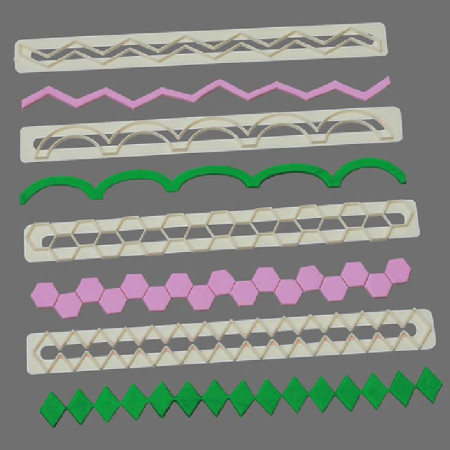 FMM Straight Frill Cutters no 5 Geometric Edging