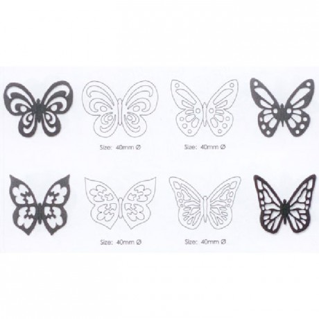 Découpoirs JEM papillons 4 pièces