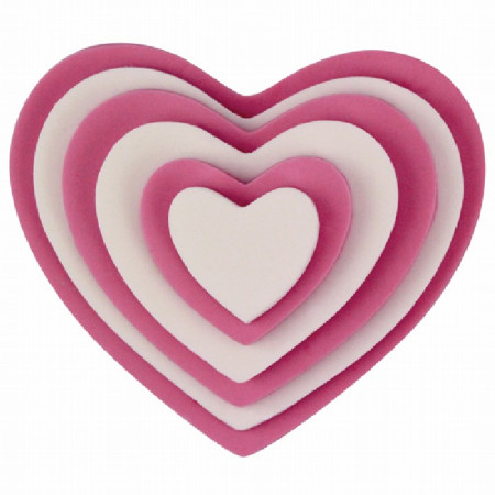 Découpoirs PME coeur 6 pièces