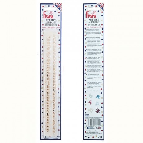 Découpoirs Tappits FMM alphabets Art Deco Lower Case