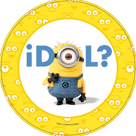Disque en sucre Minions 22 cm