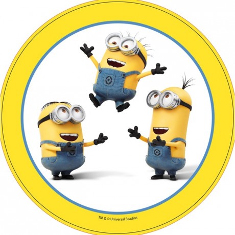 Sugar paste disc Minions 22 cm
