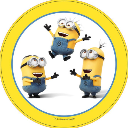 Disque en sucre Minions 22 cm