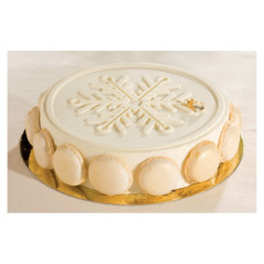 Relief disk snowflake decoration Ø 240 mm