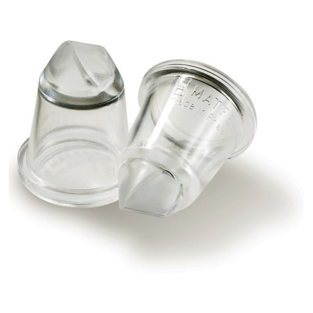 Douille à rose droite n° 6 en polycarbonate (lot de 2)