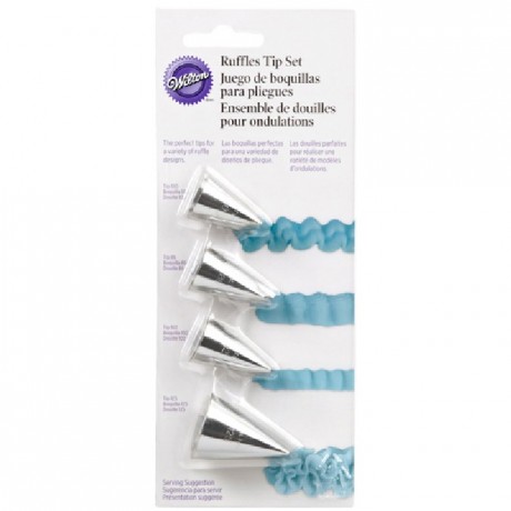 Wilton Douilles Ruffle Set/4